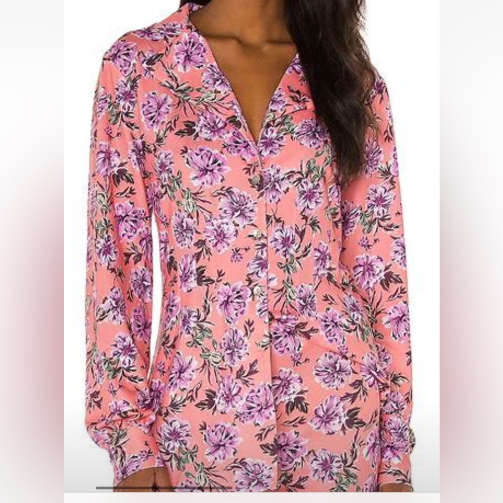 Beach Riot XS long sleeve polyester button down shirt flowy